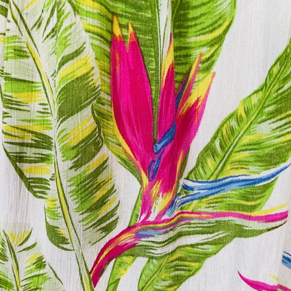 TiNiBiKiNi Swimwear HAREM Bird of Paradise Beach RESORT PANTS Size Large NWT - Picture 7 of 10